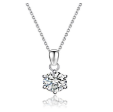 Colar Ponto de Luz estrelar Prata 925 Moissanite MSD.608