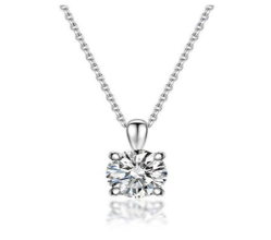 Colar Ponto de luz prata 925 Moissanite MSD.606