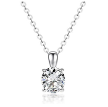 Colar Ponto de luz Prata 925 Moissanite MSD.605