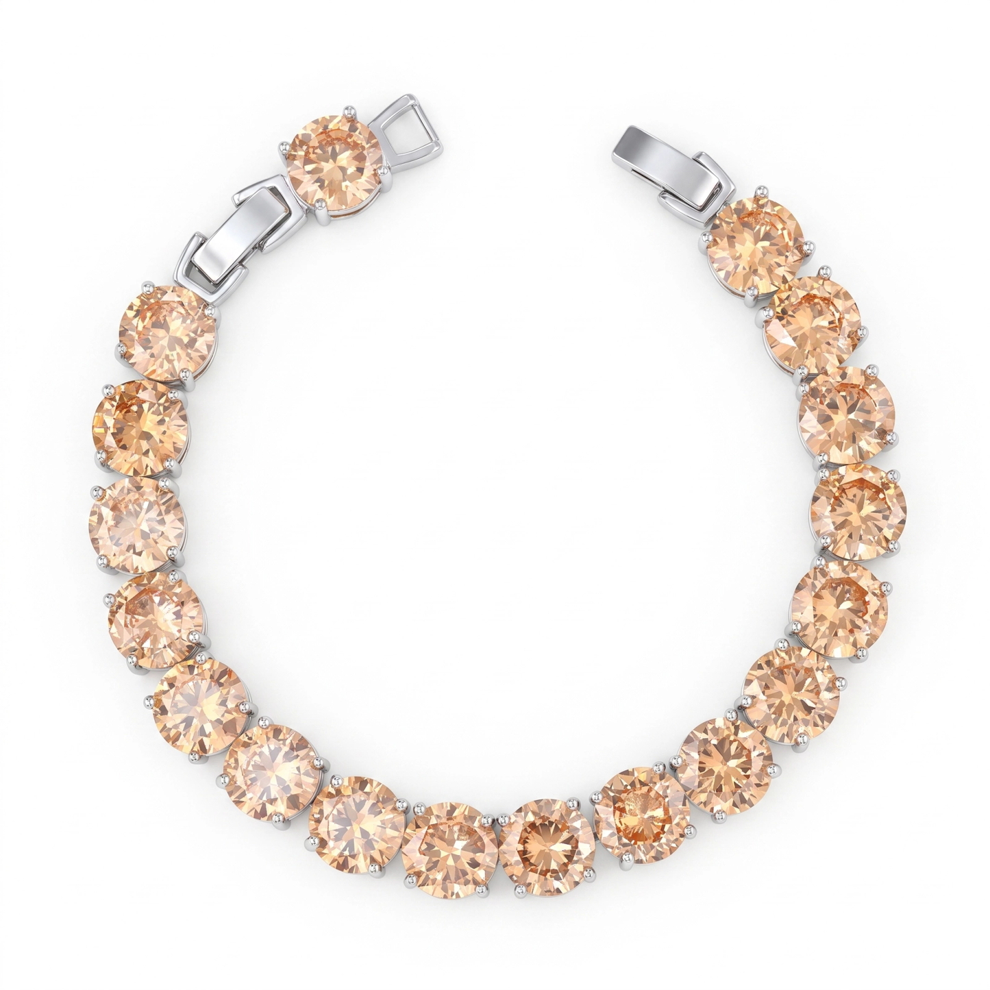 Pulseira Riviera pedras redondas  10mm DCG0915
