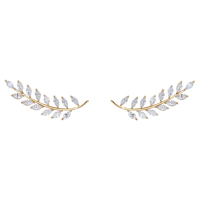 Brincos folhas da primavera DCG1406