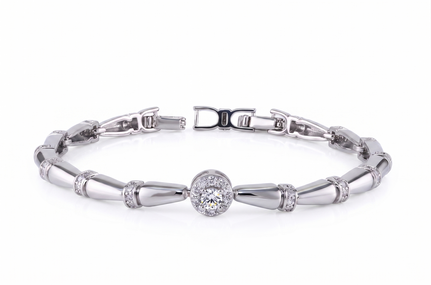 Pulseira Com Pedra Branca DCG1655