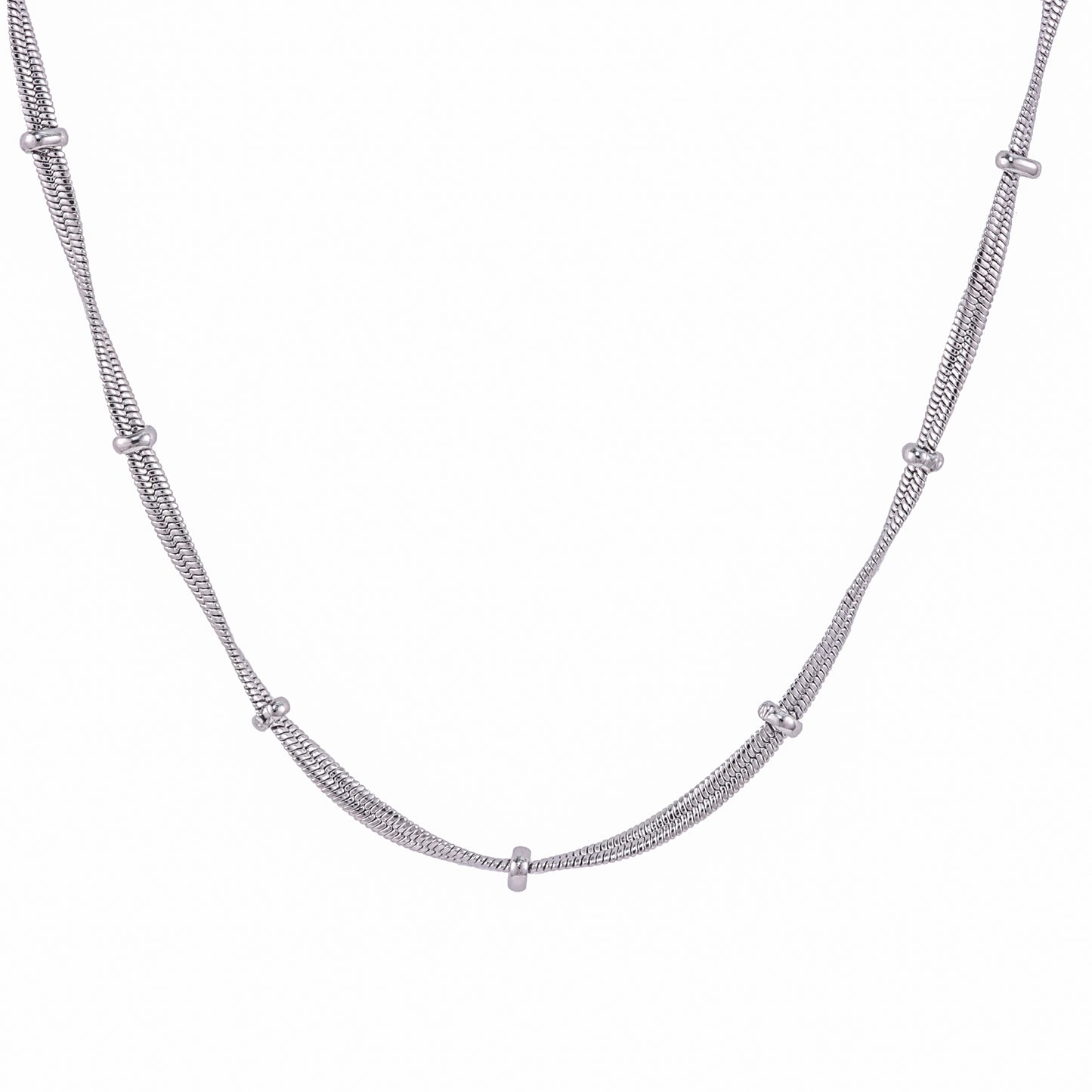 DCG1739 Rodio Necklace 3N45cm