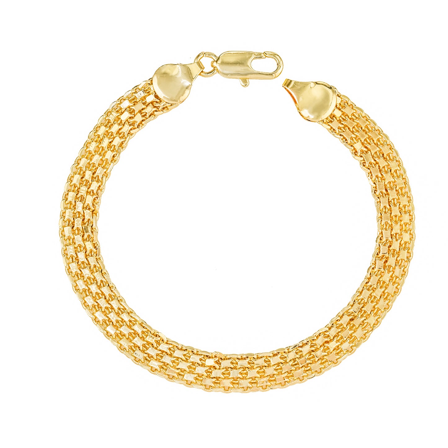 Conjunto Colar e Pulseira Malha Italiana DCG1752