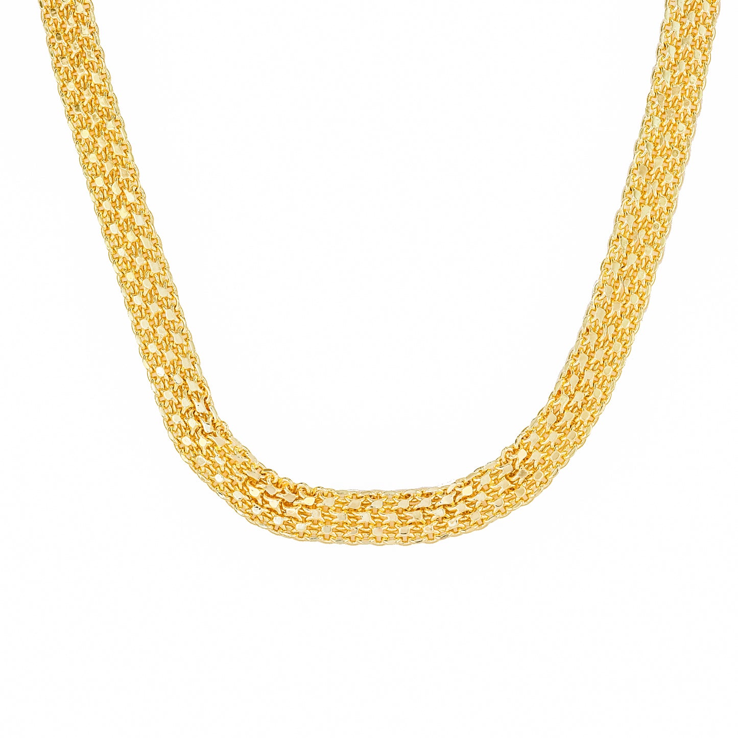 Conjunto Colar e Pulseira Malha Italiana DCG1752