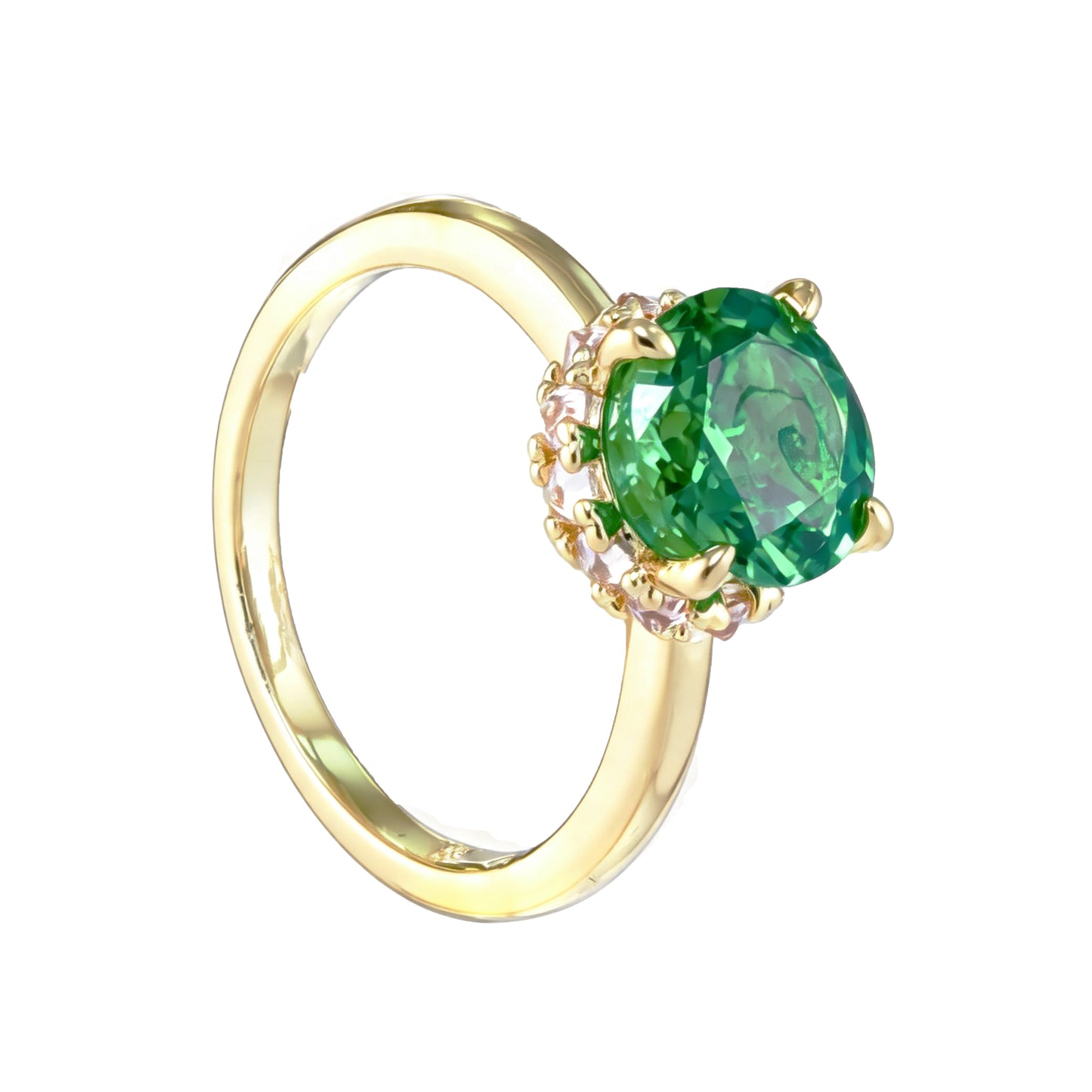 Anel Lapitacao Flower Cut Esmeralda DCG1776
