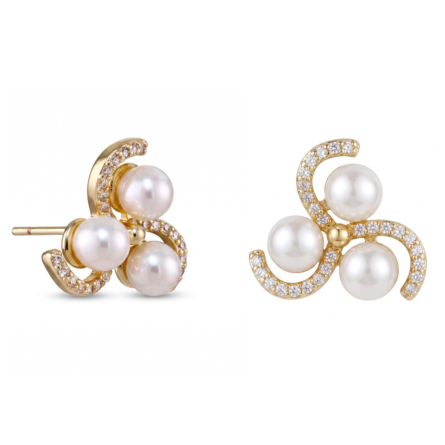 Brincos perola Shell luxo DCG1809