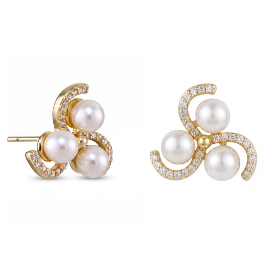 Brincos perola Shell luxo DCG1809