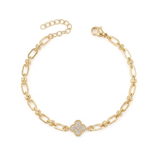 Pulseira Trevo Cravejada DCG1838