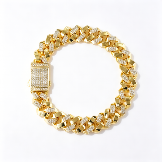 Pulseira Cuban Link Glamour DCG1955