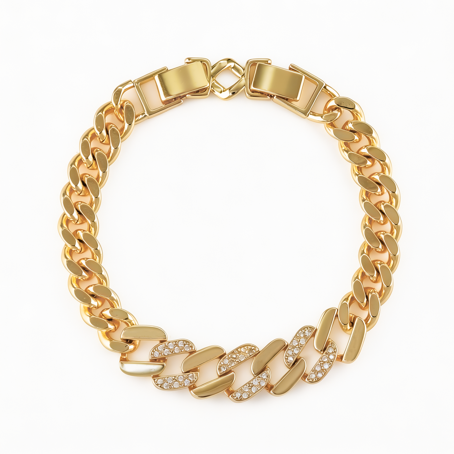 Pulseira Elo Americano Cravejada DCG1956