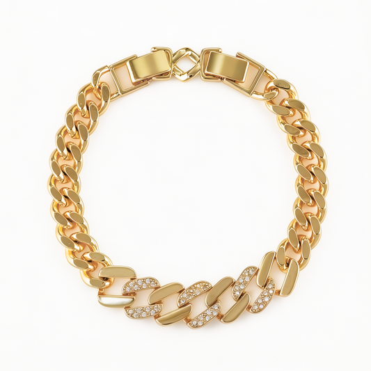 Pulseira Elo Americano Cravejada DCG1956