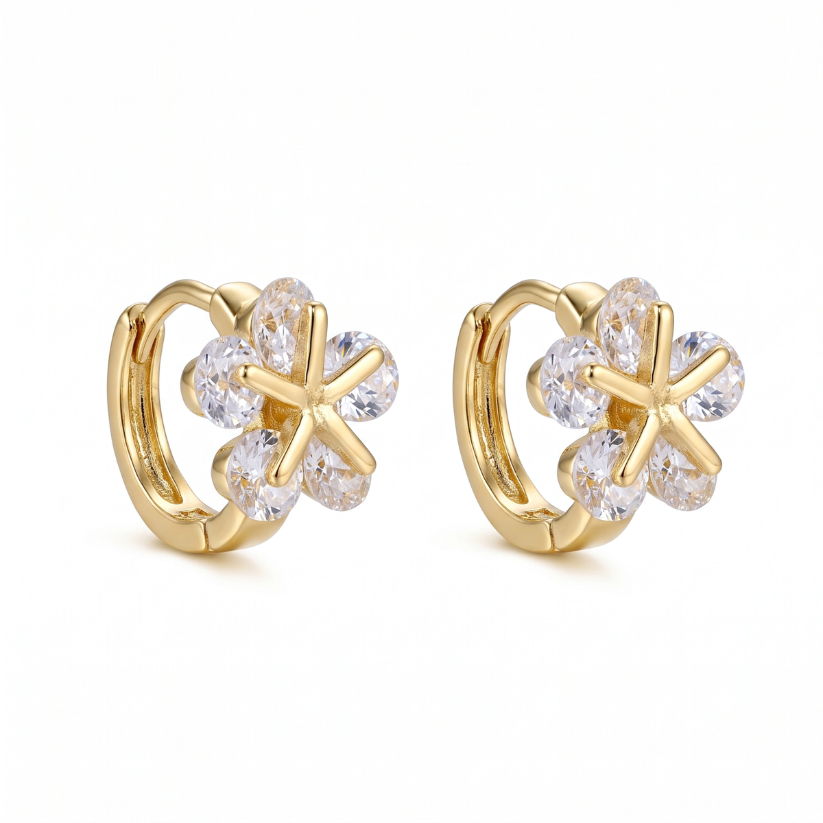 Brinco Flor de Cristal DCG2057