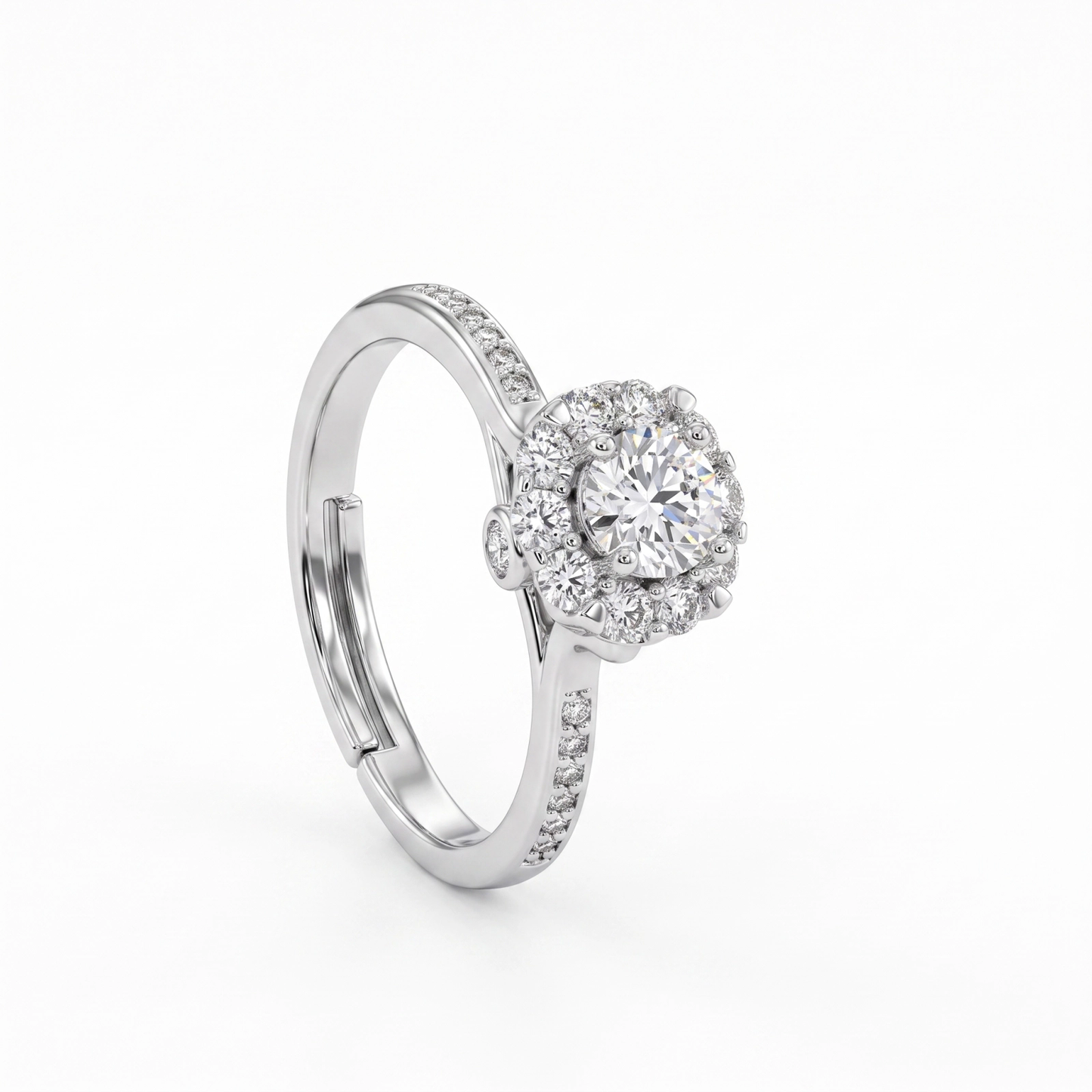 Anel Flor Moissanite EBG0110