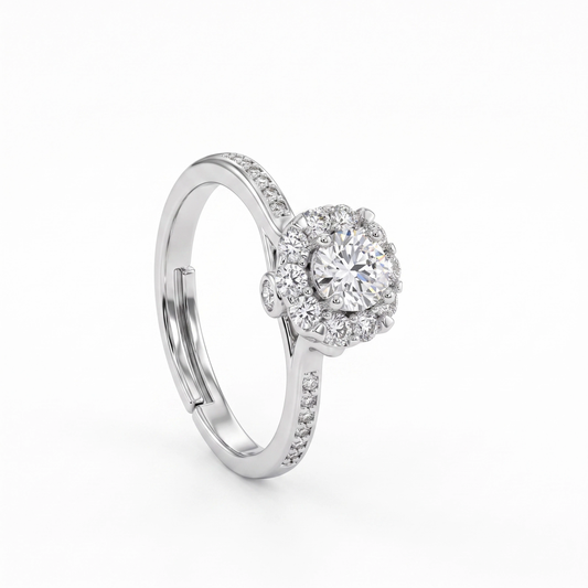 Anel Flor Moissanite EBG0110