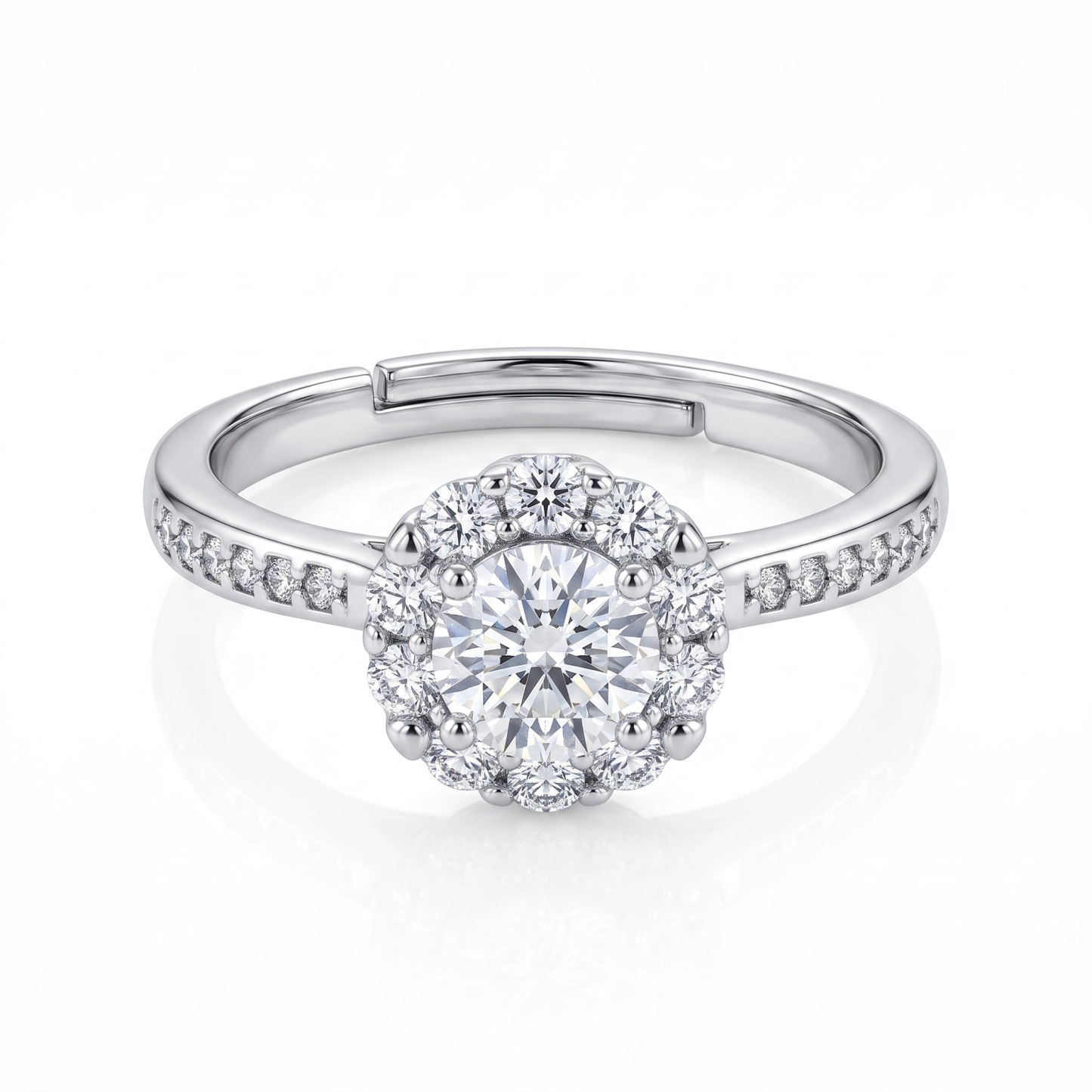 Anel Flor Moissanite EBG0110
