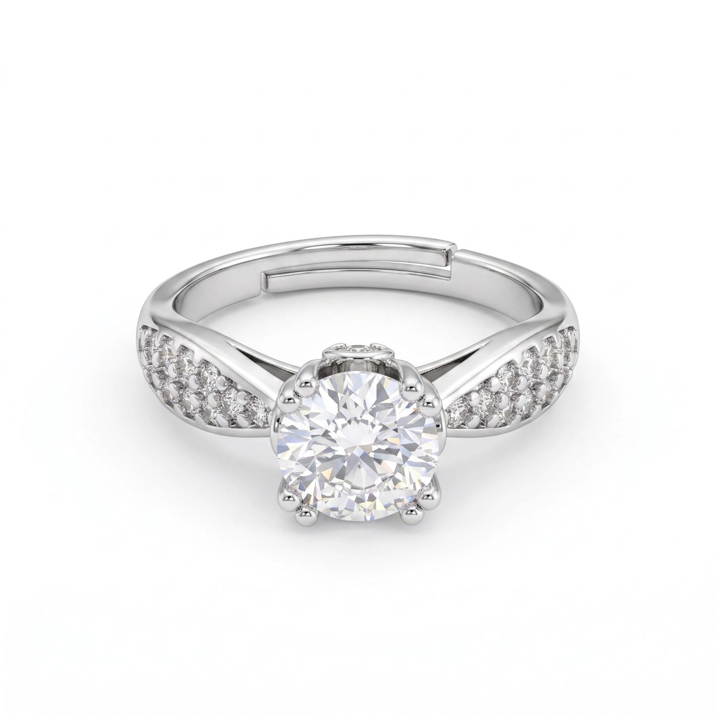 Anel Moissanite Luxo  EBG0111