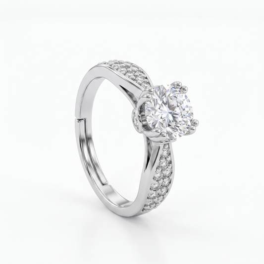 Anel Moissanite Luxo  EBG0111