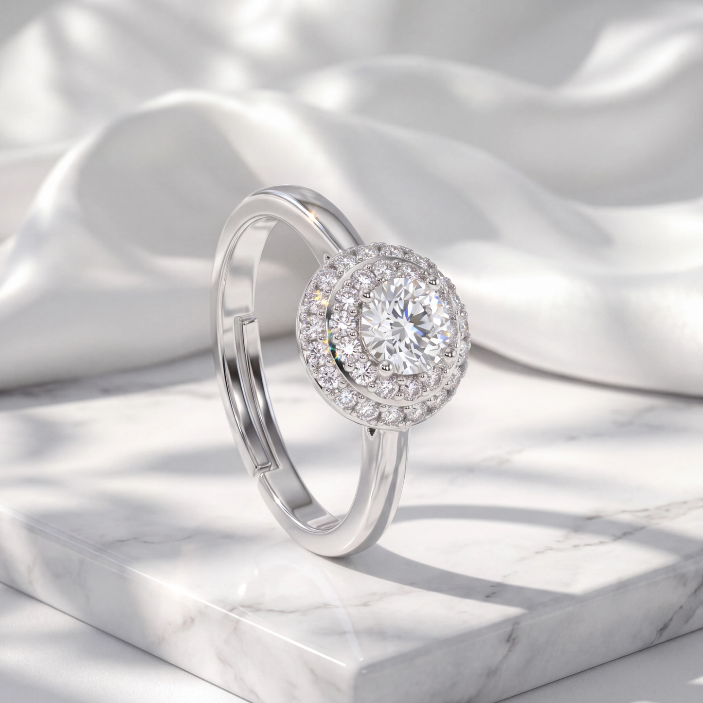 Anel Moissanite Leveza EBG0114