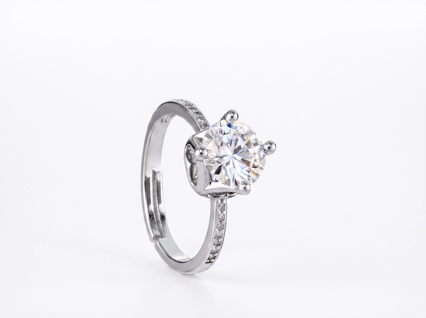 Anel moissanite Leveza EBG0114