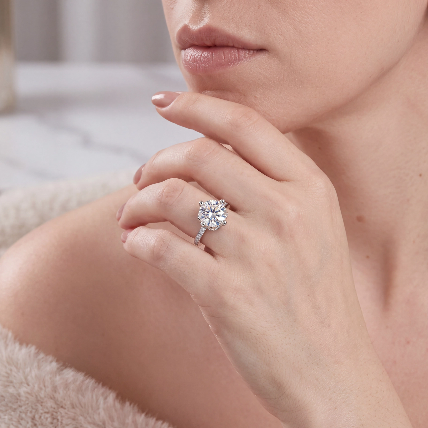 Anel moissanite Primavera EBG0113