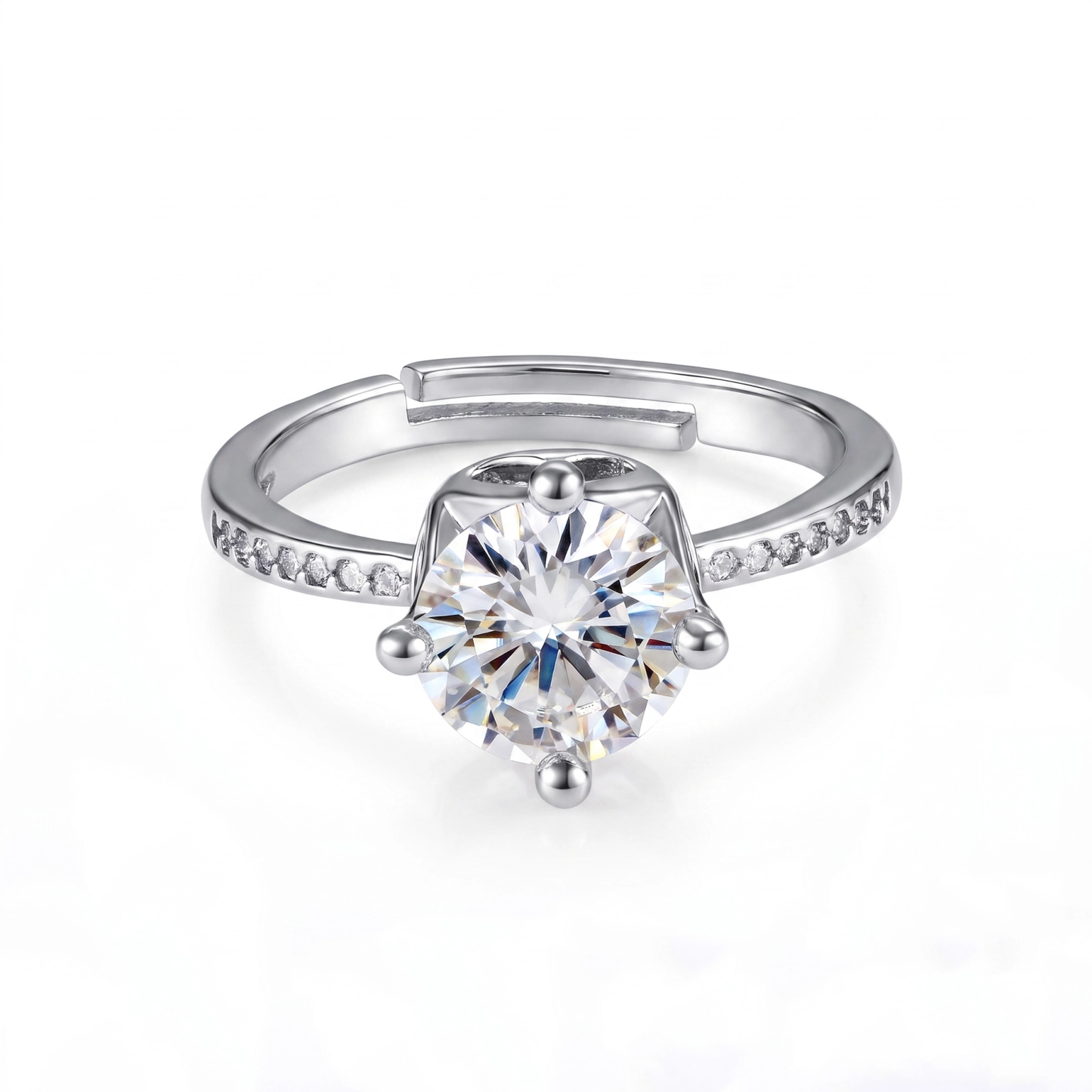 Anel moissanite Leveza EBG0114