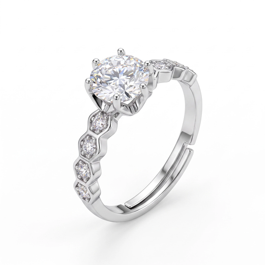 Anel Moissanite Magnifico EBG0116