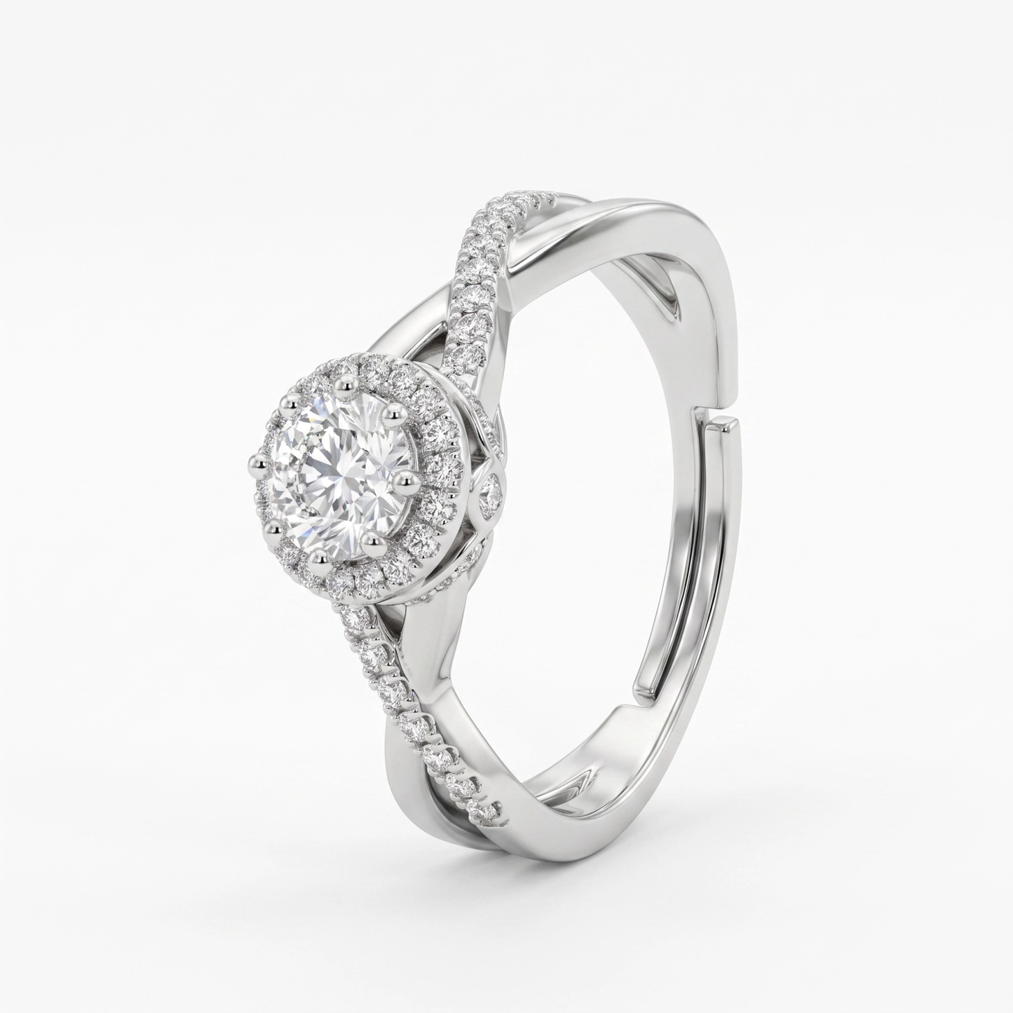 Anel moissanite Luxo EBG0118