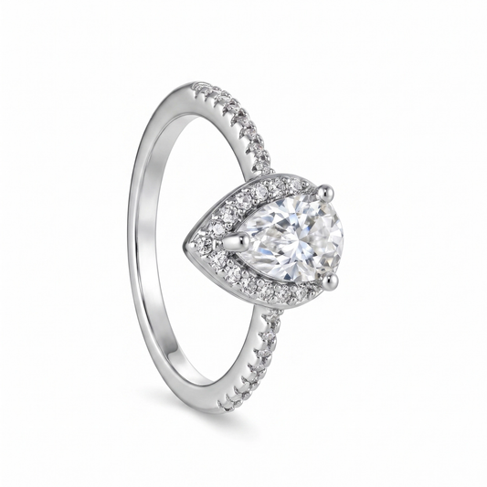 Anel Moissanite Majestic Gota EBG0137
