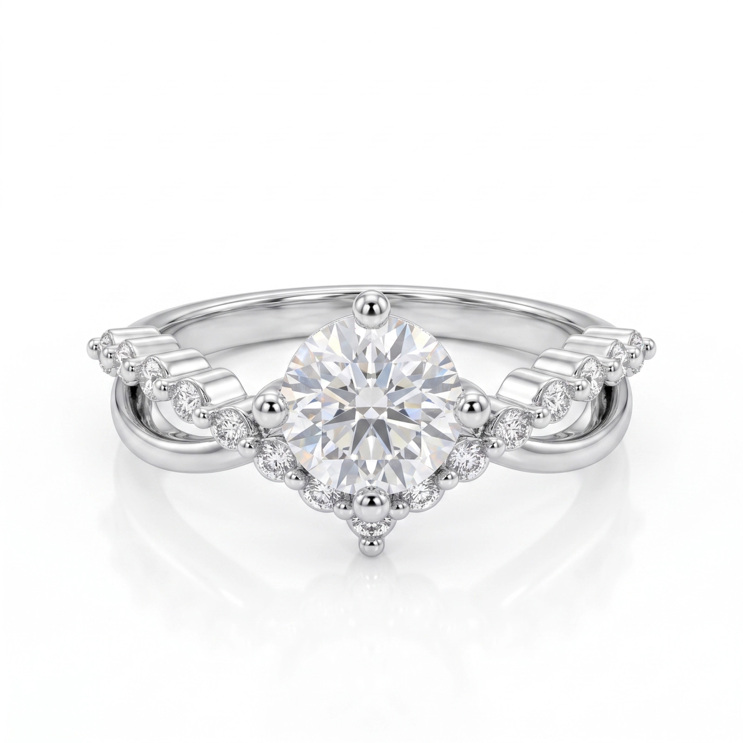 Anel Moissanite Starburst EBG0139
