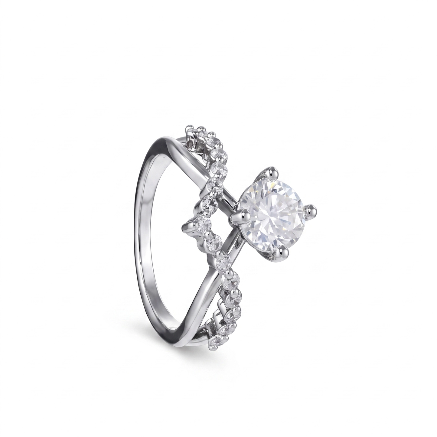 Anel Moissanite Starburst EBG0139