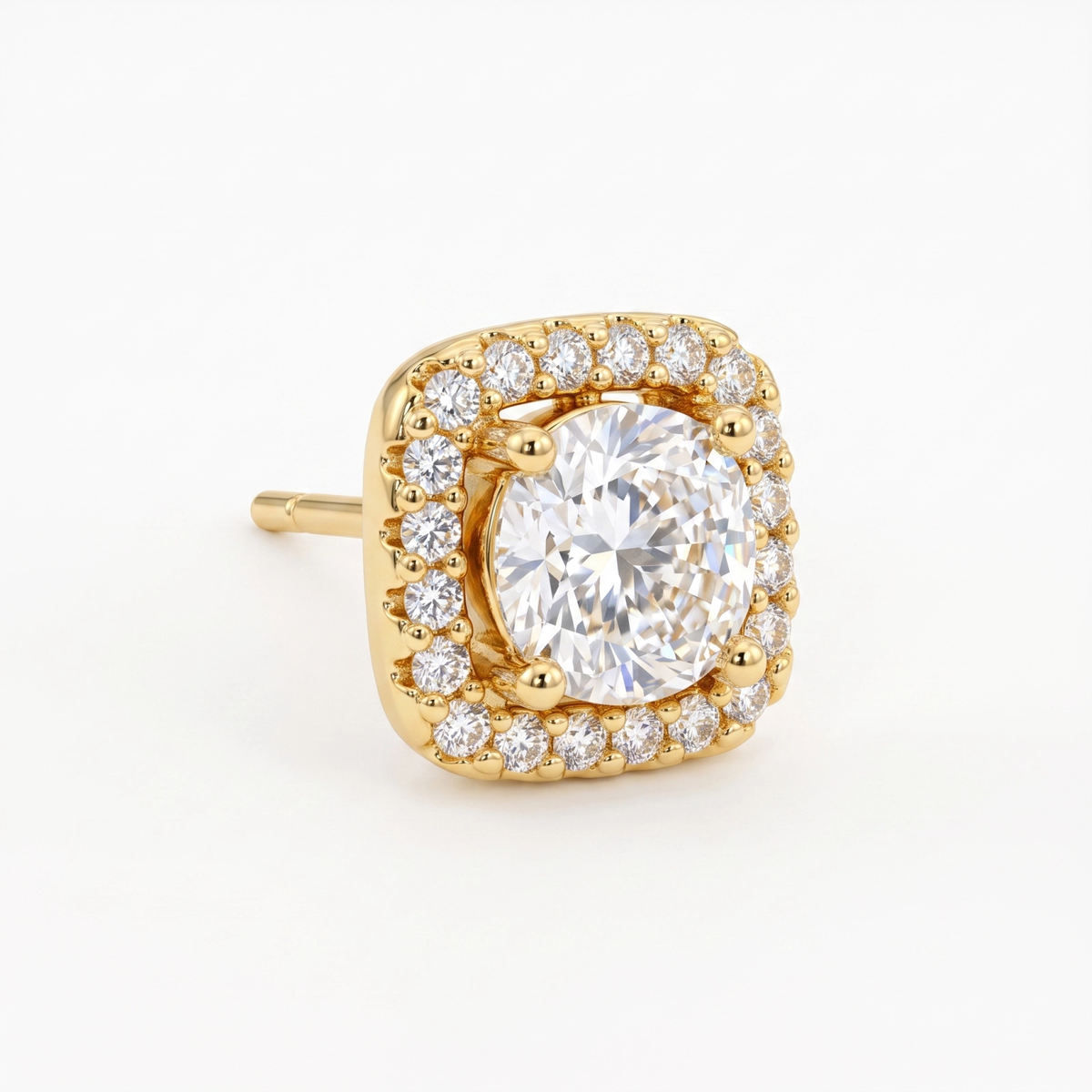 Brincos Square Moissanite EBG0145