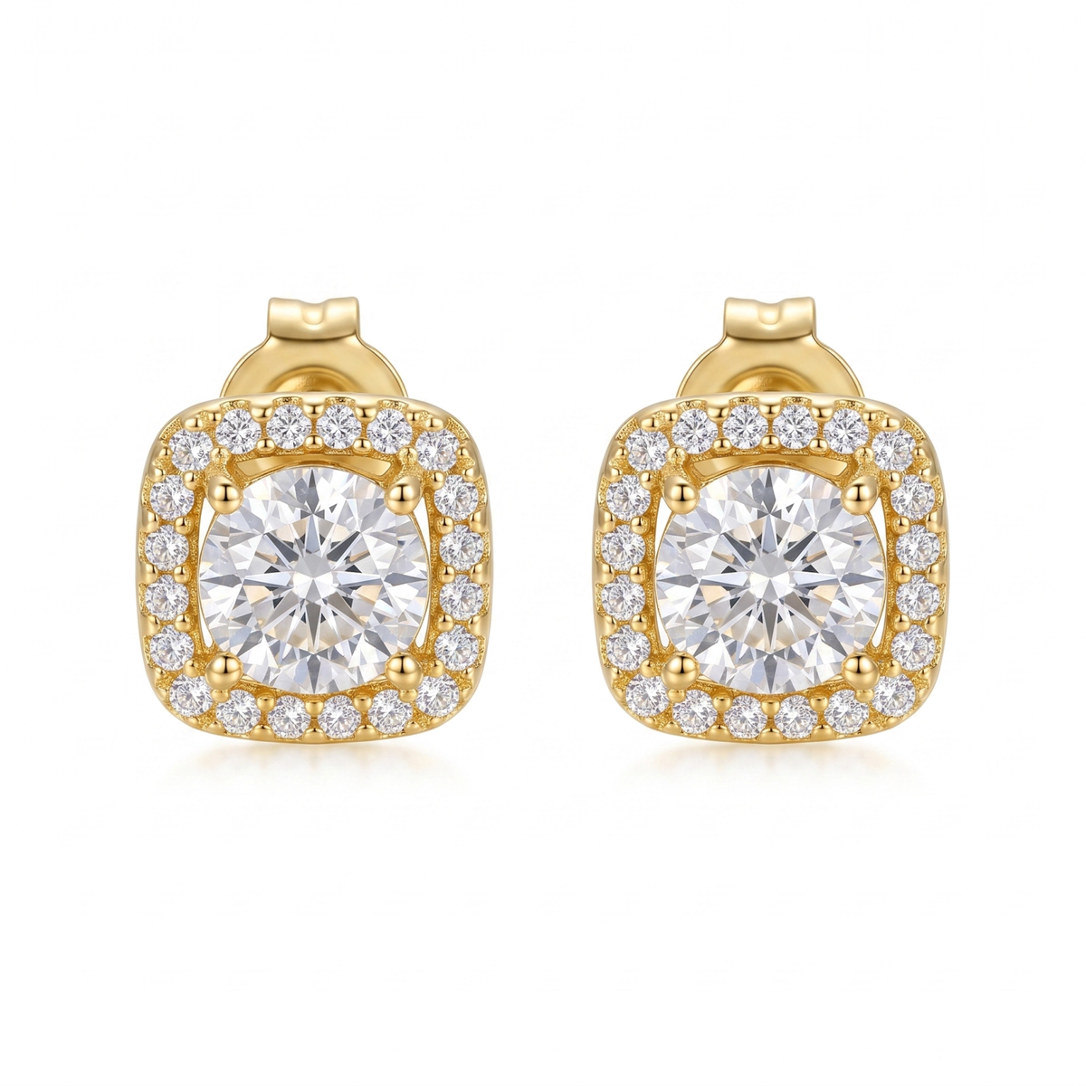 Brincos Square Moissanite EBG0145