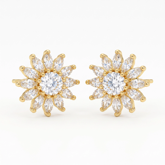 Brincos Solar Moissanite EBG0148
