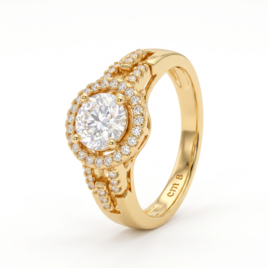 Anel Florecer Moissanite EBG0154