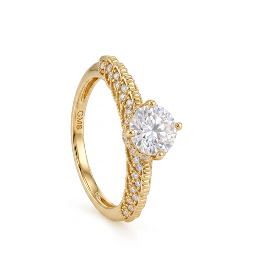 Anel Conquista Moissanite EBG0157