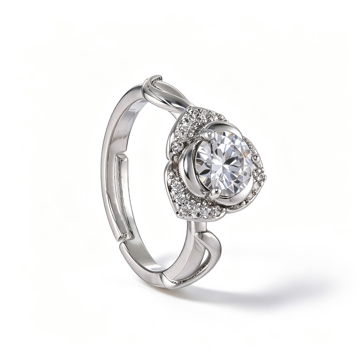 Anel solitario Moissanite EBG0160