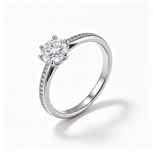Anel Simple Moissanite EBG0170