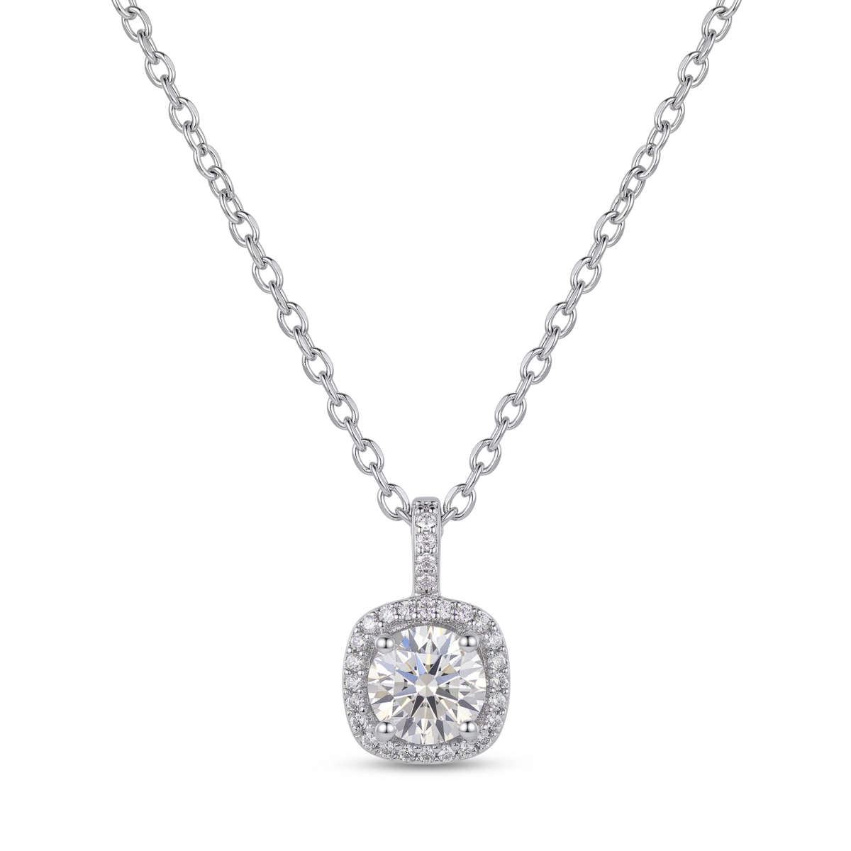 Colar Pingente Luxo Moissanite EBG0177