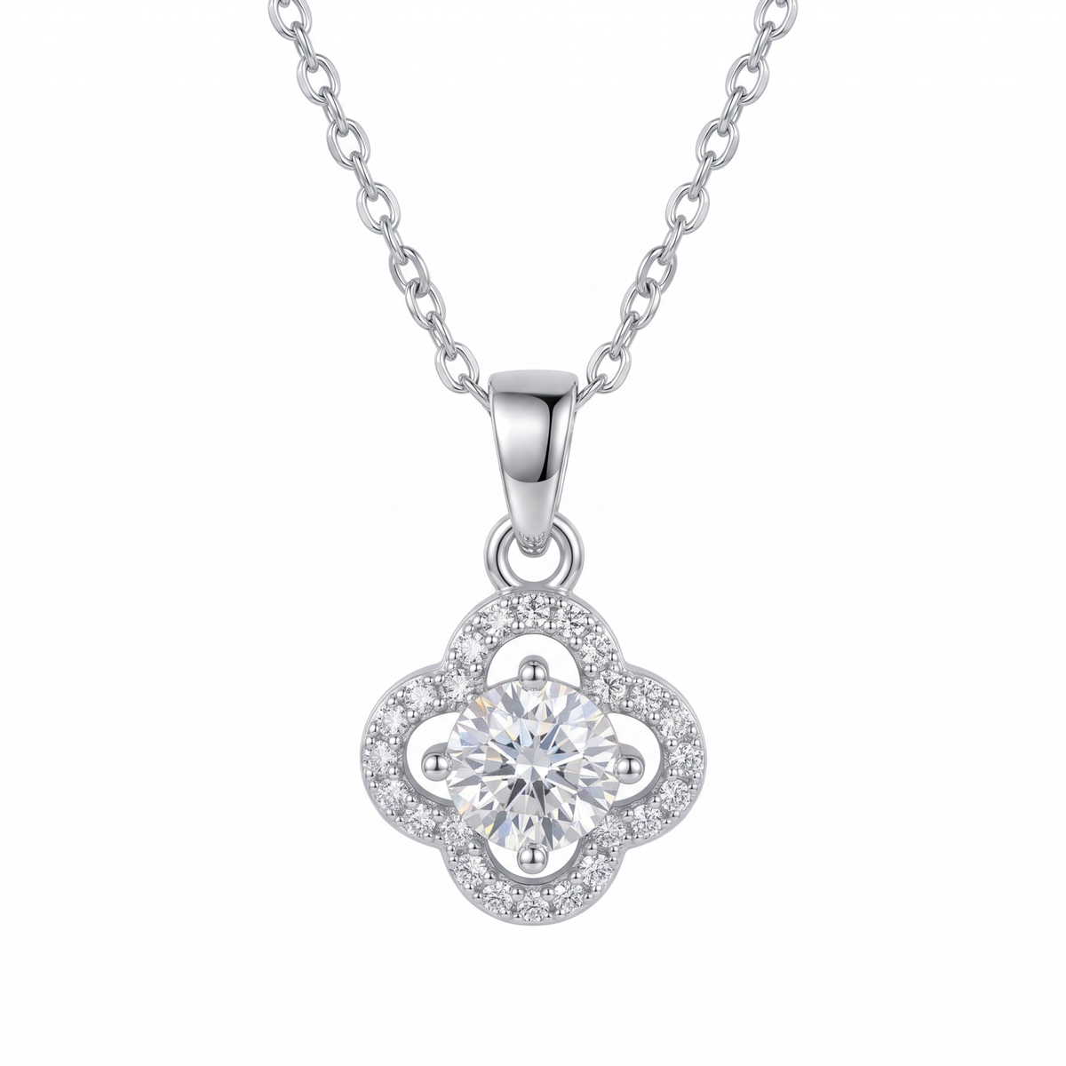 Colar Pingente em moissanite EBG0178