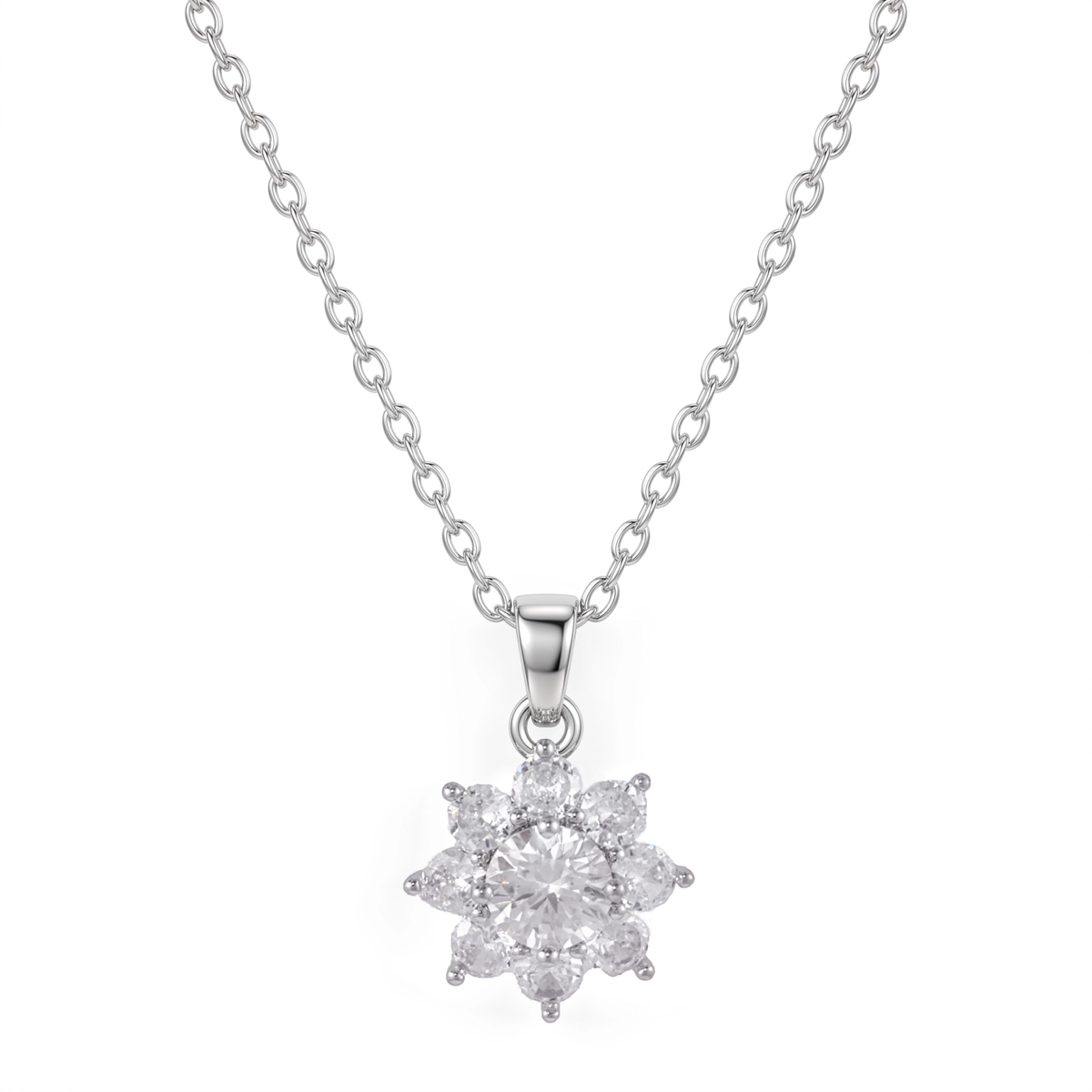 Colar Pingente em Moissanite EBG0179
