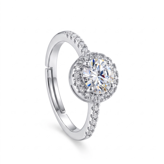 Anel Moissanite Perfeito EBG0196