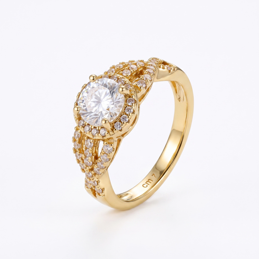 Anel Brilho Encantado Moissanite EBG0150
