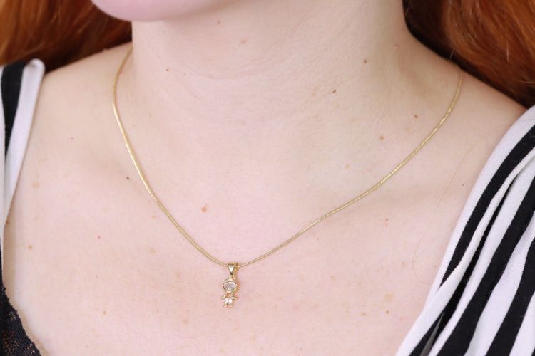 Pingente Menino lapidado com zirconias DCG0159