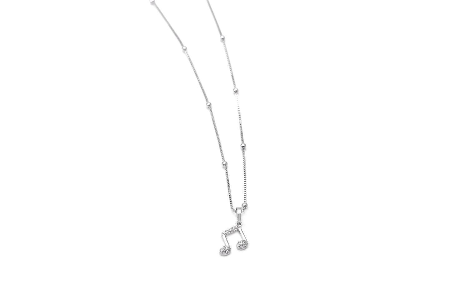 Colar Nota Musical Cravejado XYP100549