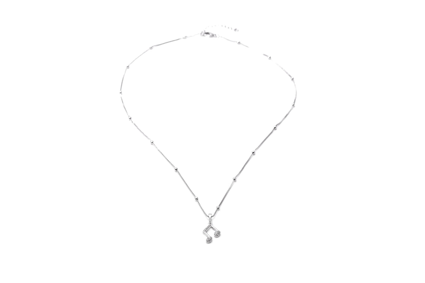 Colar Nota Musical Cravejado XYP100549
