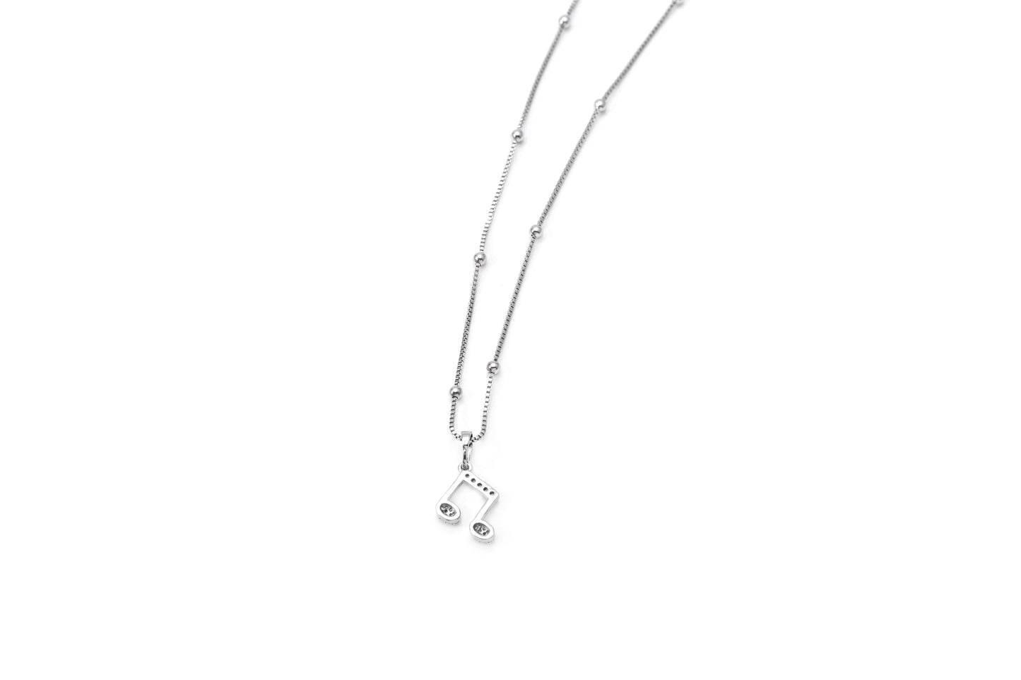 Colar Nota Musical Cravejado XYP100549