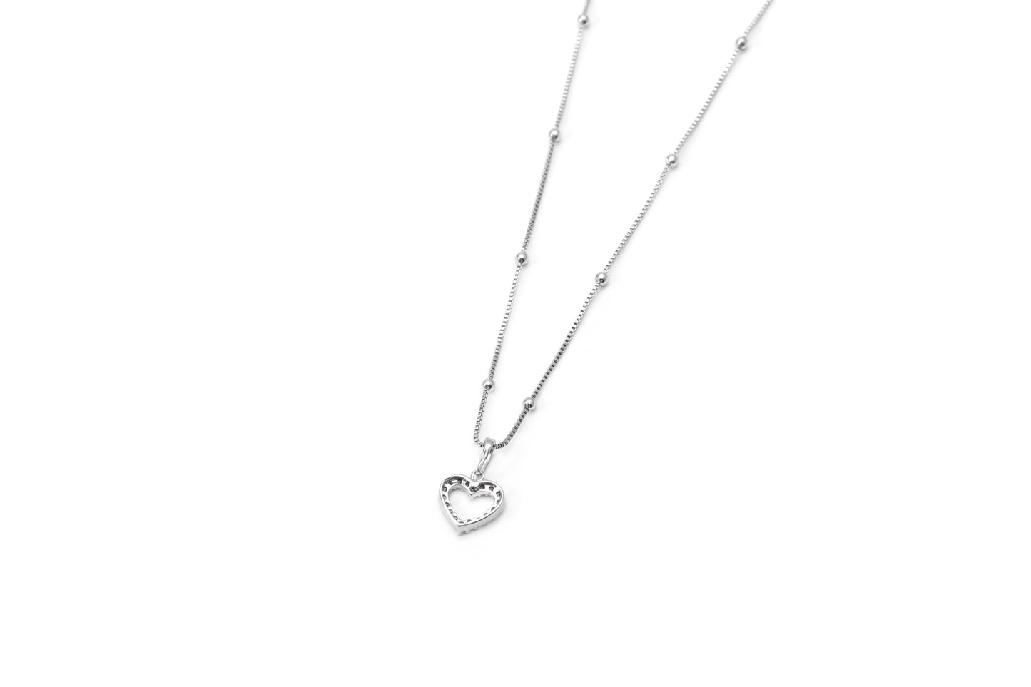 Colar Coraçao Cravejado XYP100535