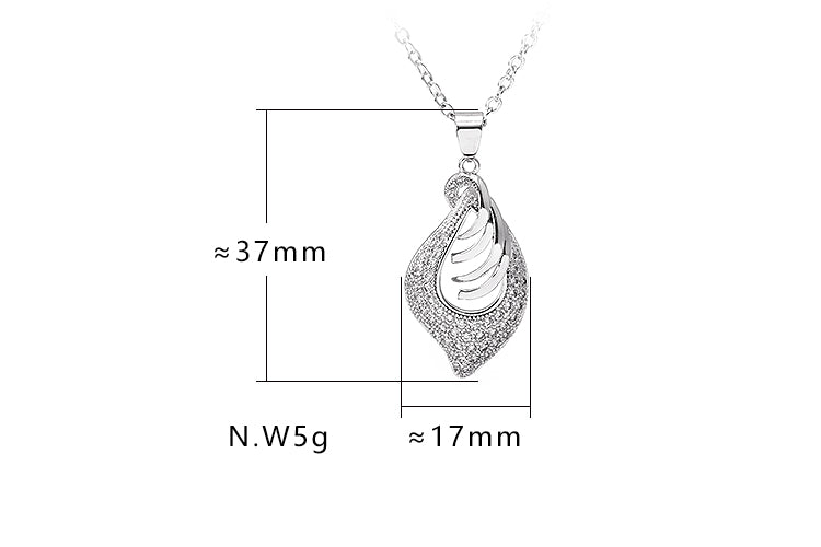 Colar Gota Cravejada XYP100339