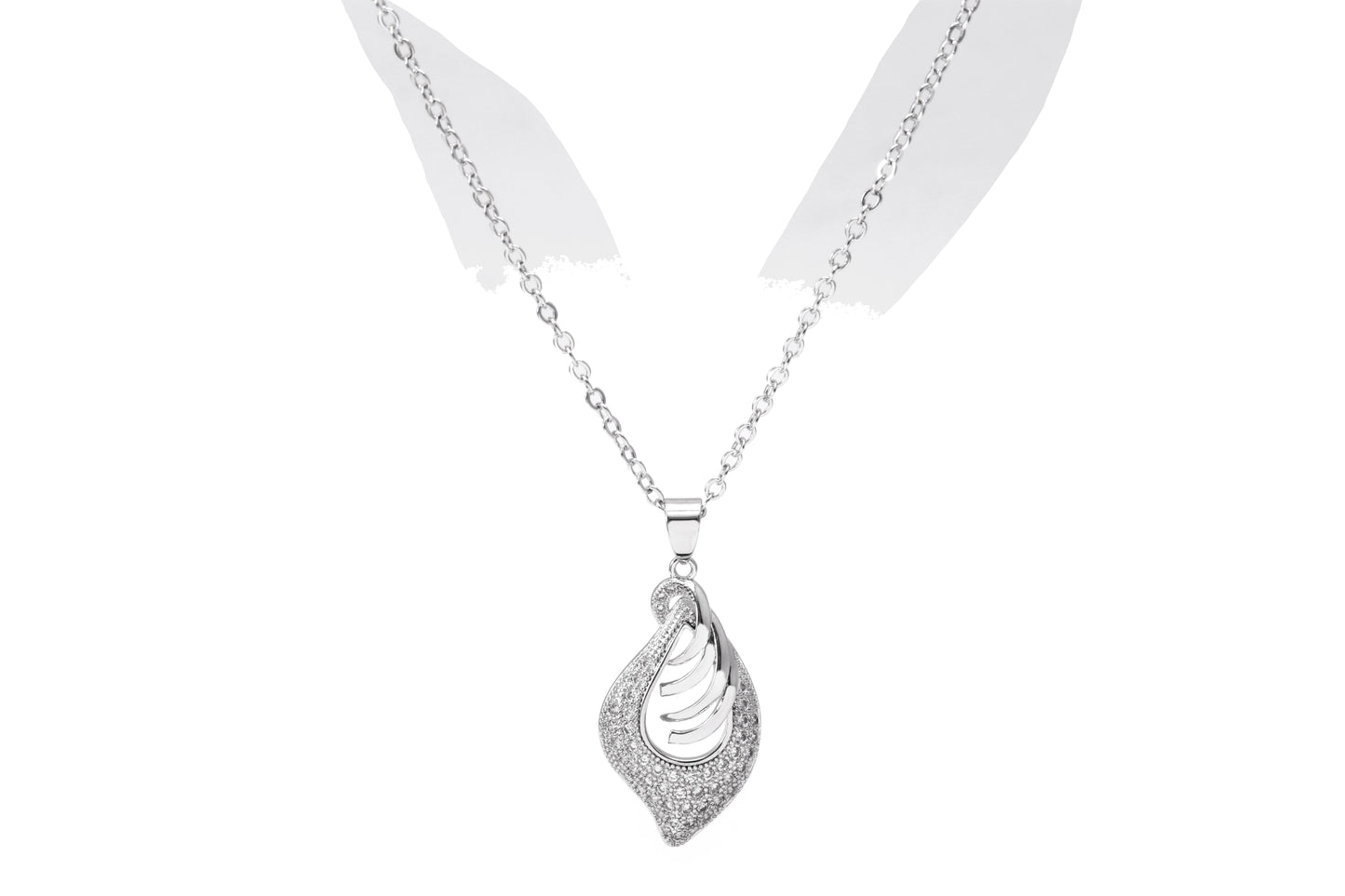 Colar Gota Cravejada XYP100339